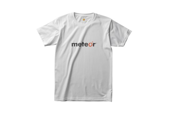 Meteor Mobile Retro Logo T-Shirt - Image 2