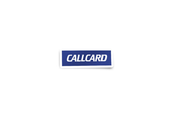 Callcard Glossy Sticker