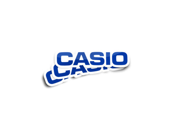 Casio Glossy Logo Sticker - Image 2