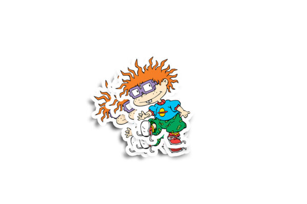 Chuckie Finster Rugrats Character Glossy Sticker - Image 2