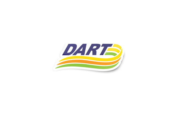 DART Retro Logo Glossy Sticker