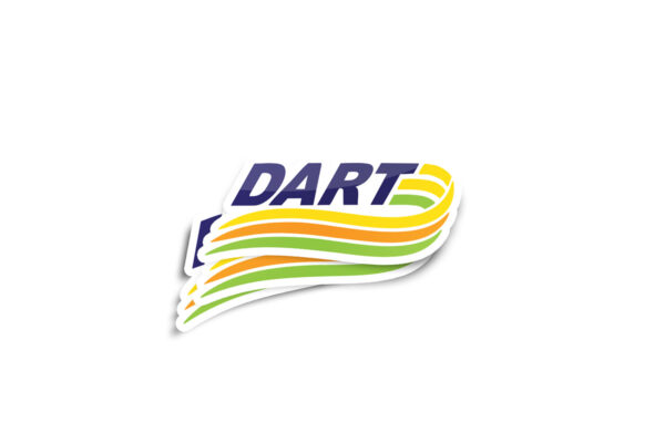 DART Retro Logo Glossy Sticker - Image 2