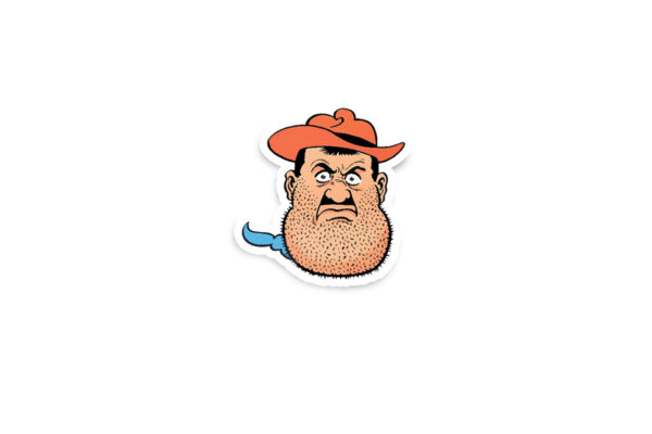 Desperate Dan Glossy Sticker