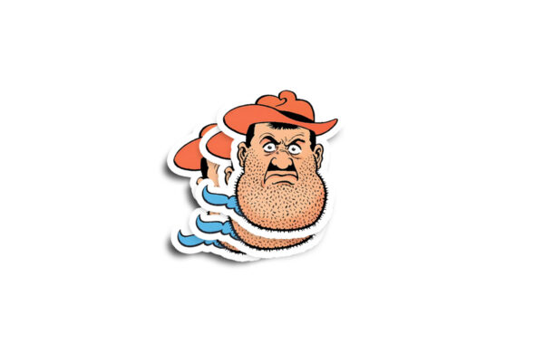 Desperate Dan Glossy Sticker - Image 2