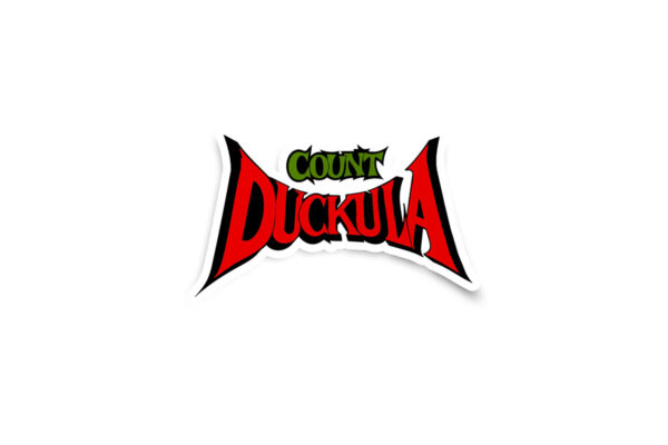 Count Duckula Glossy Sticker