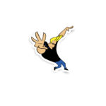Johnny Bravo Glossy Sticker