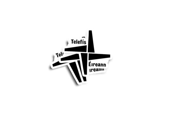 Teilifís Éireann Glossy Sticker - Image 2