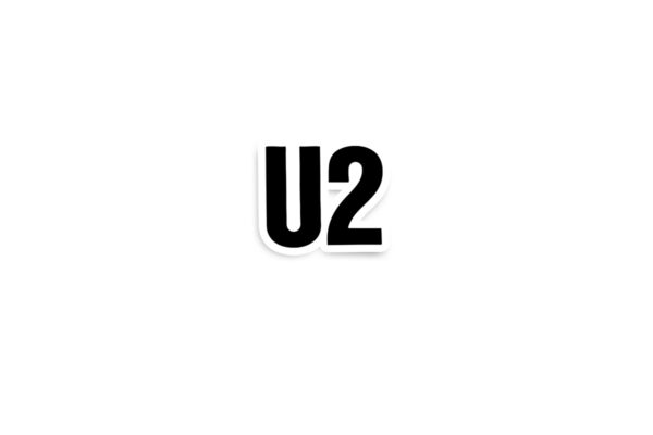 U2 Glossy Sticker