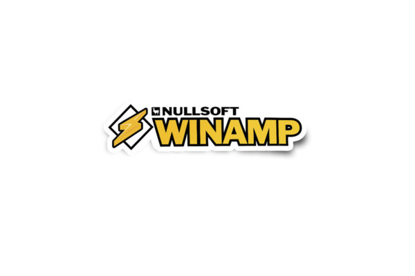 Winamp Retro Logo Glossy Sticker