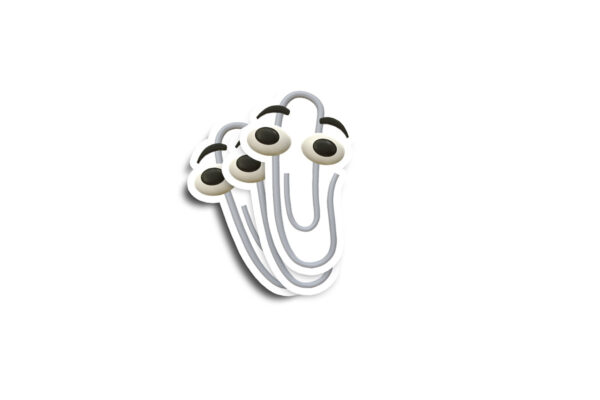 Microsoft Clippy Glossy Sticker - Image 2