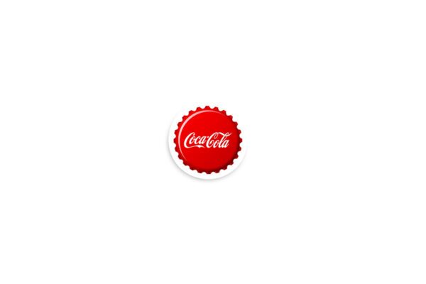 Coke Bottle Cap Glossy Sticker