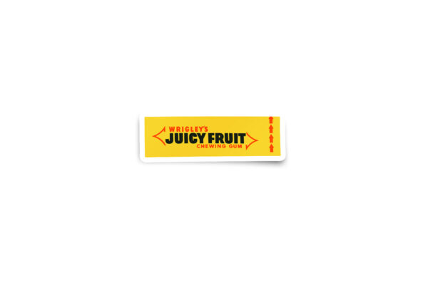 Wrigley's Juicy Fruit Glossy Sticker