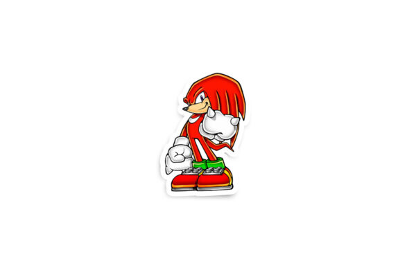 Knuckles The Echidna Glossy Stickers