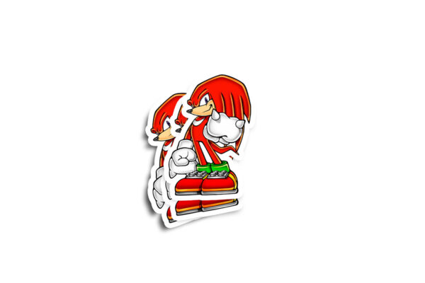 Knuckles The Echidna Glossy Stickers - Image 2