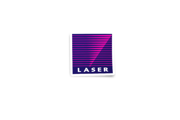 Laser Card Logo Glossy Sticker