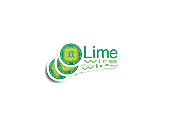 Limewire Classic Logo Glossy Sticker - Image 2