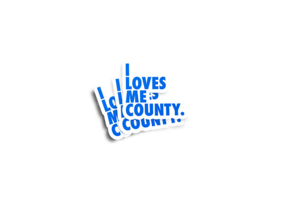 I Loves Me County Waterford Glossy Sticker - Image 2