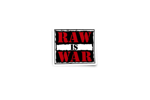 WWF Raw Is War Glossy Sticker