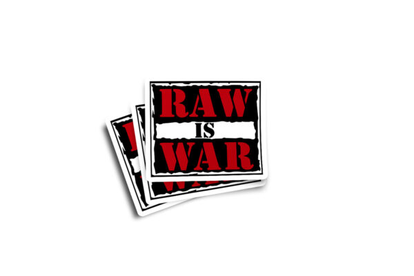 WWF Raw Is War Glossy Sticker - Image 2