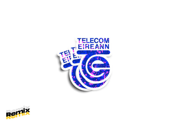 Telecom Eireann Remix Paint Splat Glossy Stickers - Image 2