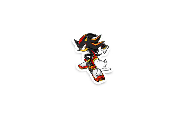 Shadow The Hedgehog Glossy Stickers