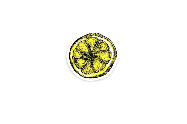 Stone Roses Lemon Glossy Sticker