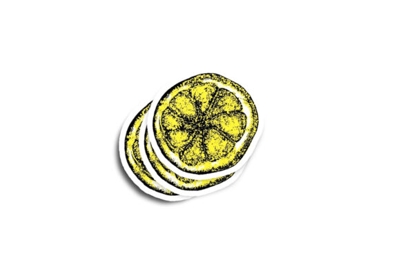 Stone Roses Lemon Glossy Sticker - Image 2