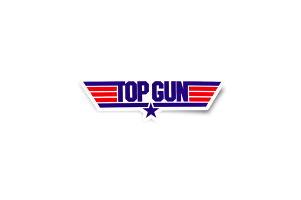 Top Gun Glossy Stickers