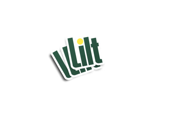 Lilt Retro Logo Glossy Sticker - Image 2