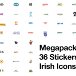 Irish Icons Megapack 36 Premium Sticker Set Collection