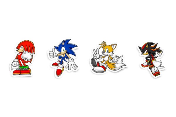 Sonic Adventure Characters 4-Pack Glossy Sticker