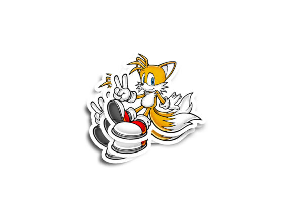 Tails Glossy Stickers - Image 2