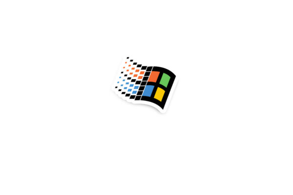 Windows Retro 1992-2001 Logo Glossy Sticker