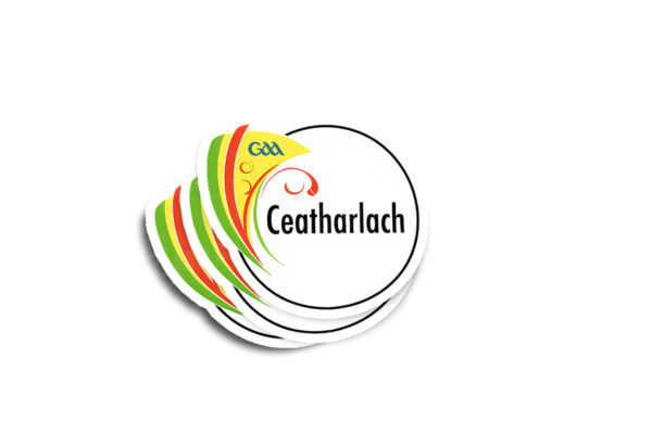 Carlow GAA Glossy Sticker - Image 2
