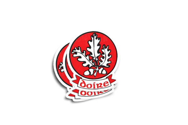 Derry GAA Glossy Sticker - Image 2