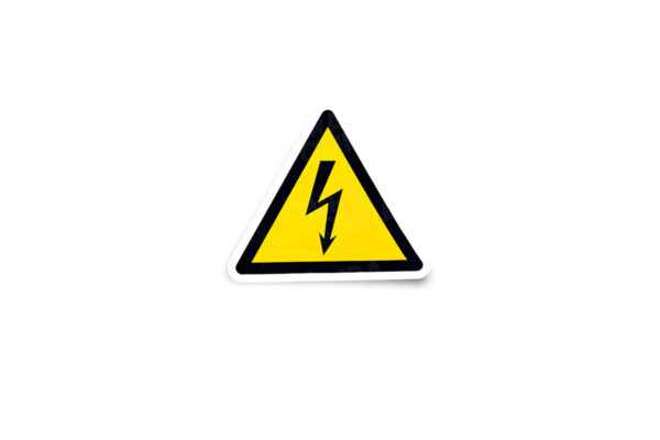 Electrical Hazard Warning Glossy Sticker