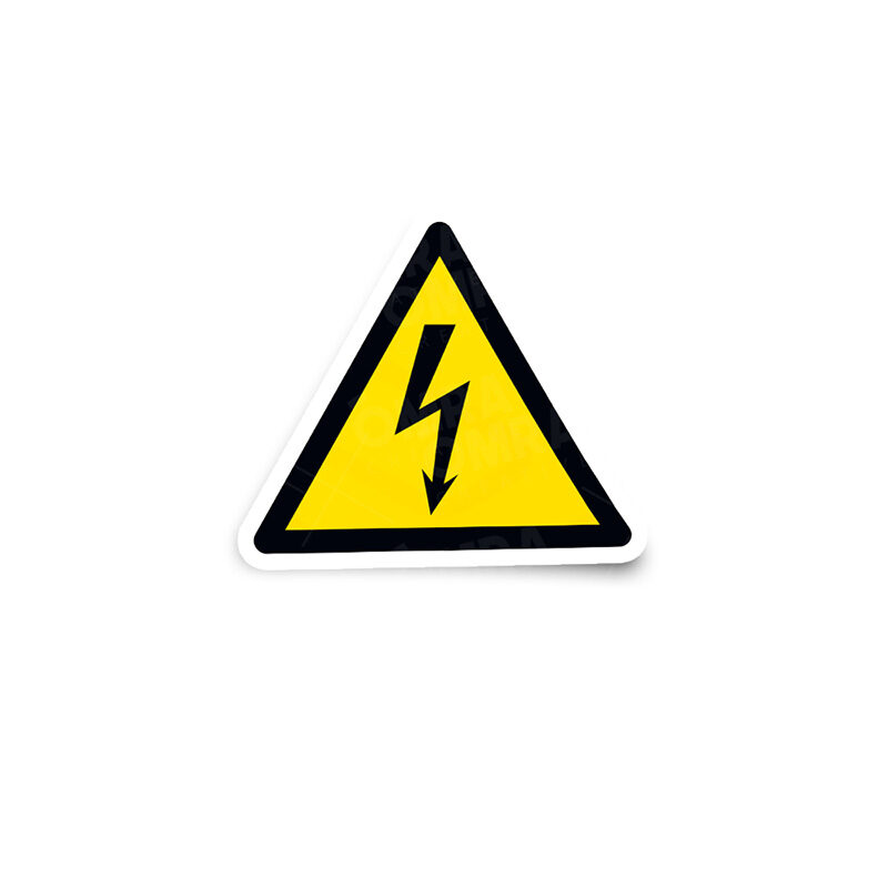 Electrical Hazard Warning Glossy Sticker
