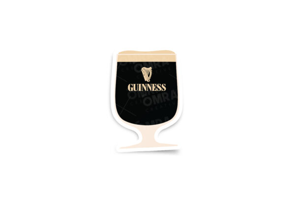 Guinness Stem Glass Glossy Sticker