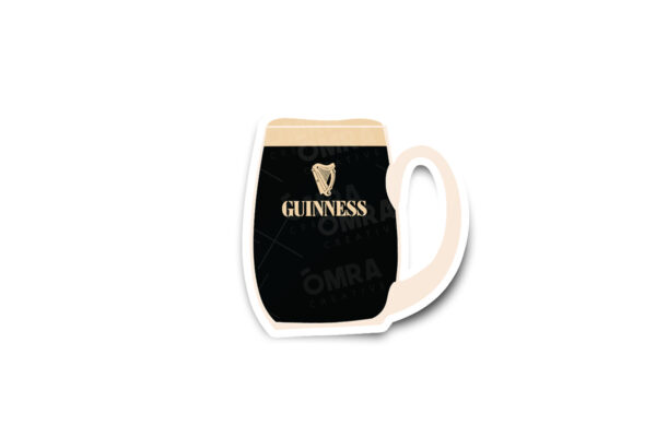 Guinness Tankard Glossy Sticker