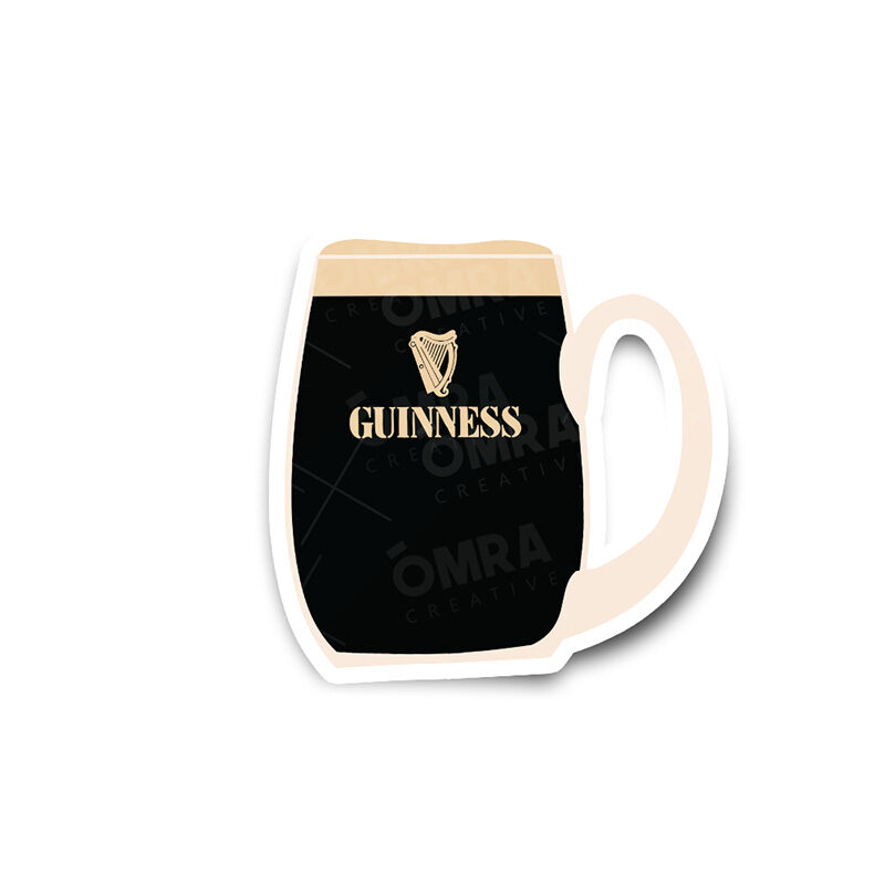 Guinness Tankard Glossy Sticker