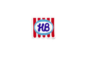 HB Ice Cream Retro Glossy Sticker
