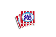 HB Ice Cream Retro Glossy Sticker - Image 2
