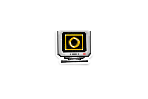 Sonic Ring Box Sprite Glossy Sticker