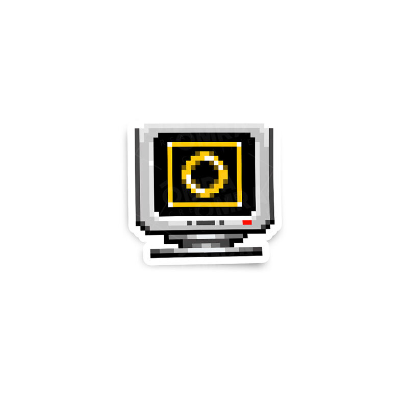 Sonic Ring Box Sprite Glossy Sticker