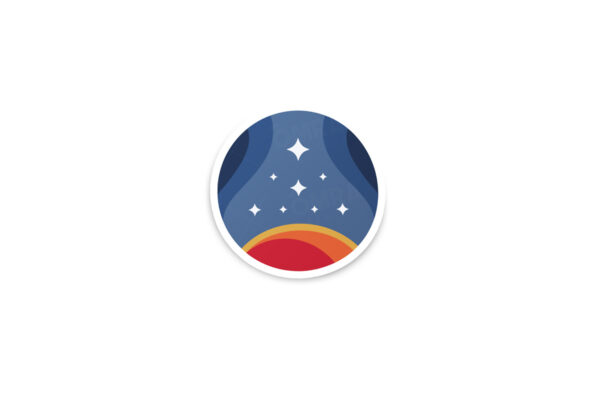 Starfield Constellation Glossy Sticker