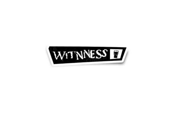 Guinness Witnness Festival 90s Glossy Sticker
