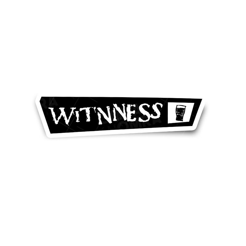Guinness Witnness Festival 90s Glossy Sticker