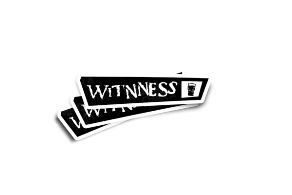 Guinness Witnness Festival 90s Glossy Sticker - Image 2