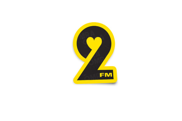 2FM Retro Glossy Sticker