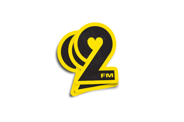 2FM Retro Glossy Sticker - Image 3